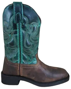 SMOKY MT BOOTS Boots Smoky Mountain Toddler Boys Tucson Square Toe Pull On Western Boots 3224C