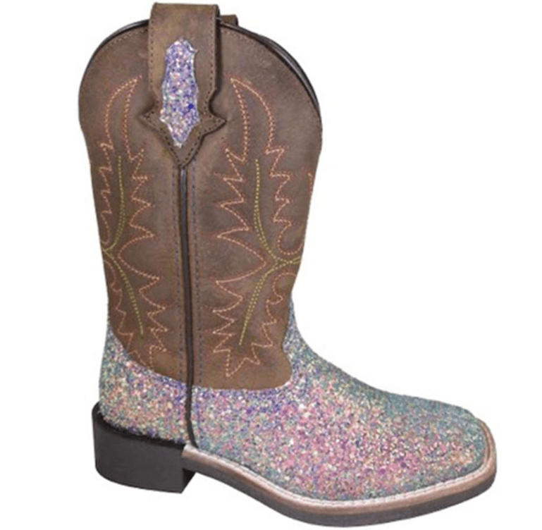 Smoky Mt Boots Boots Smoky Mountain Youth Ariel Glitter Square Toe Western Boots 3077Y