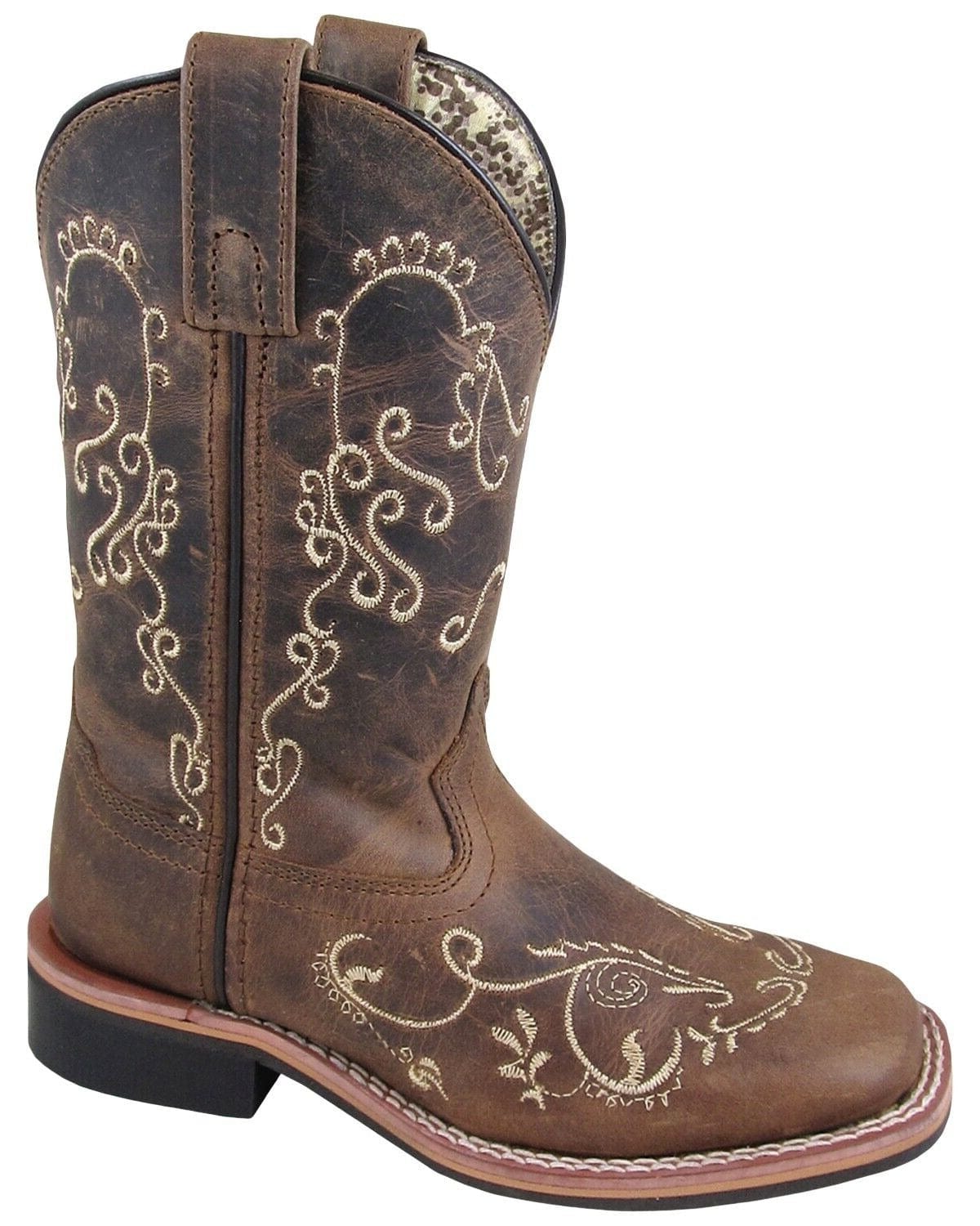 Smoky Mt Boots Boots Smoky Mountain Youth Marilyn Brown Waxed Distressed Western Boots 3845Y