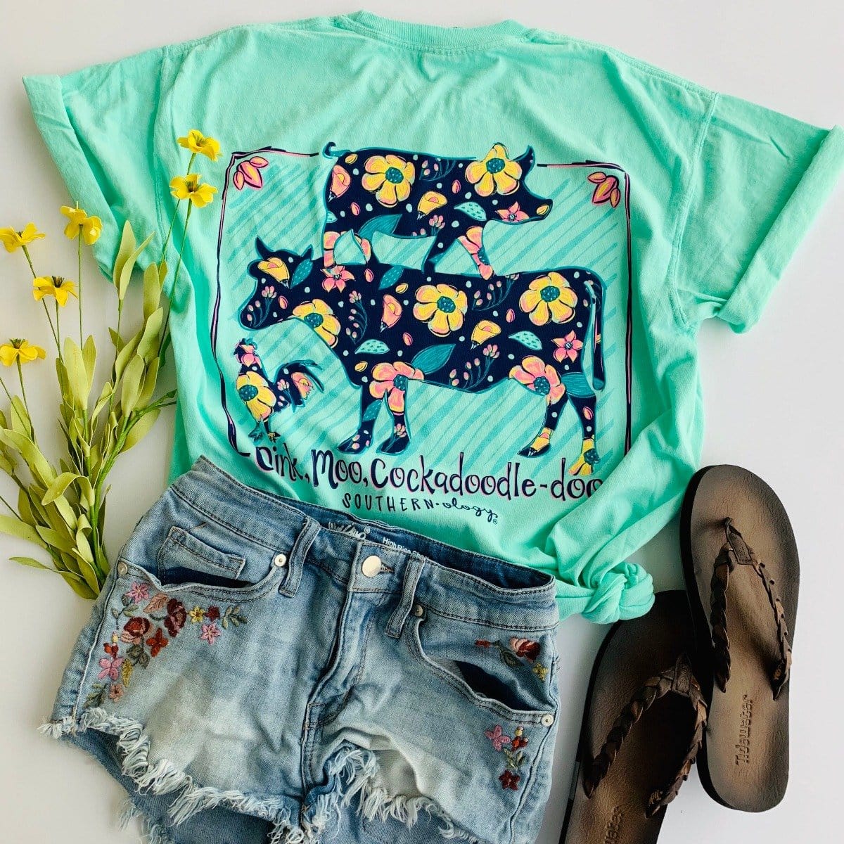 Southernology Shirts Southernology Women's Oink, Moo, Cockadoodle-Doo Tee