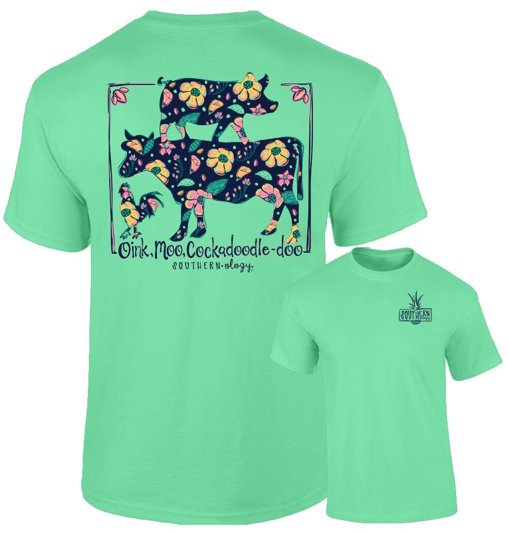 Southernology Shirts Southernology Women's Oink, Moo, Cockadoodle-Doo Tee