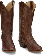 TONY LAMA Boots Tony Lama Mccandles Kango Tobacco Full Quill Ostrich Boot 8256