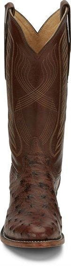 TONY LAMA Boots Tony Lama Mccandles Kango Tobacco Full Quill Ostrich Boot 8256