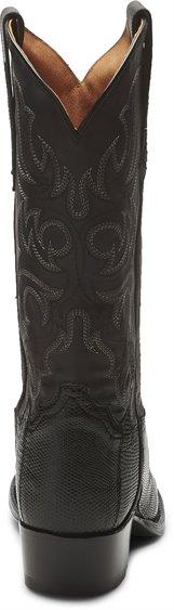 TONY LAMA Boots Tony Lama Men's 1911 Nacogdoches Teju Lizard Black Round Toe Cowboy Boots TL5150