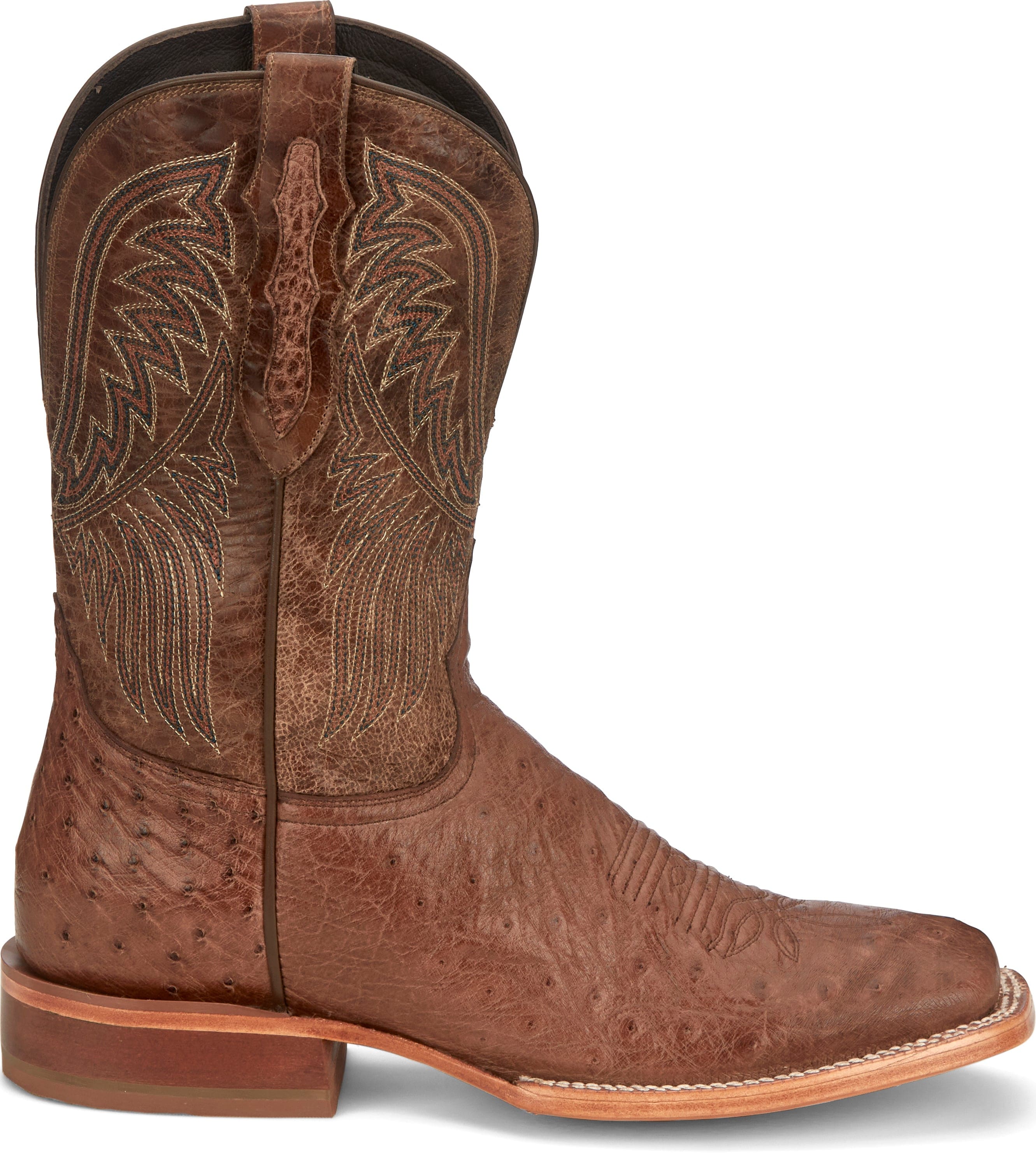TONY LAMA Boots Tony Lama Men's Alamosa Brown Smooth Ostrich Western Boots SA6102