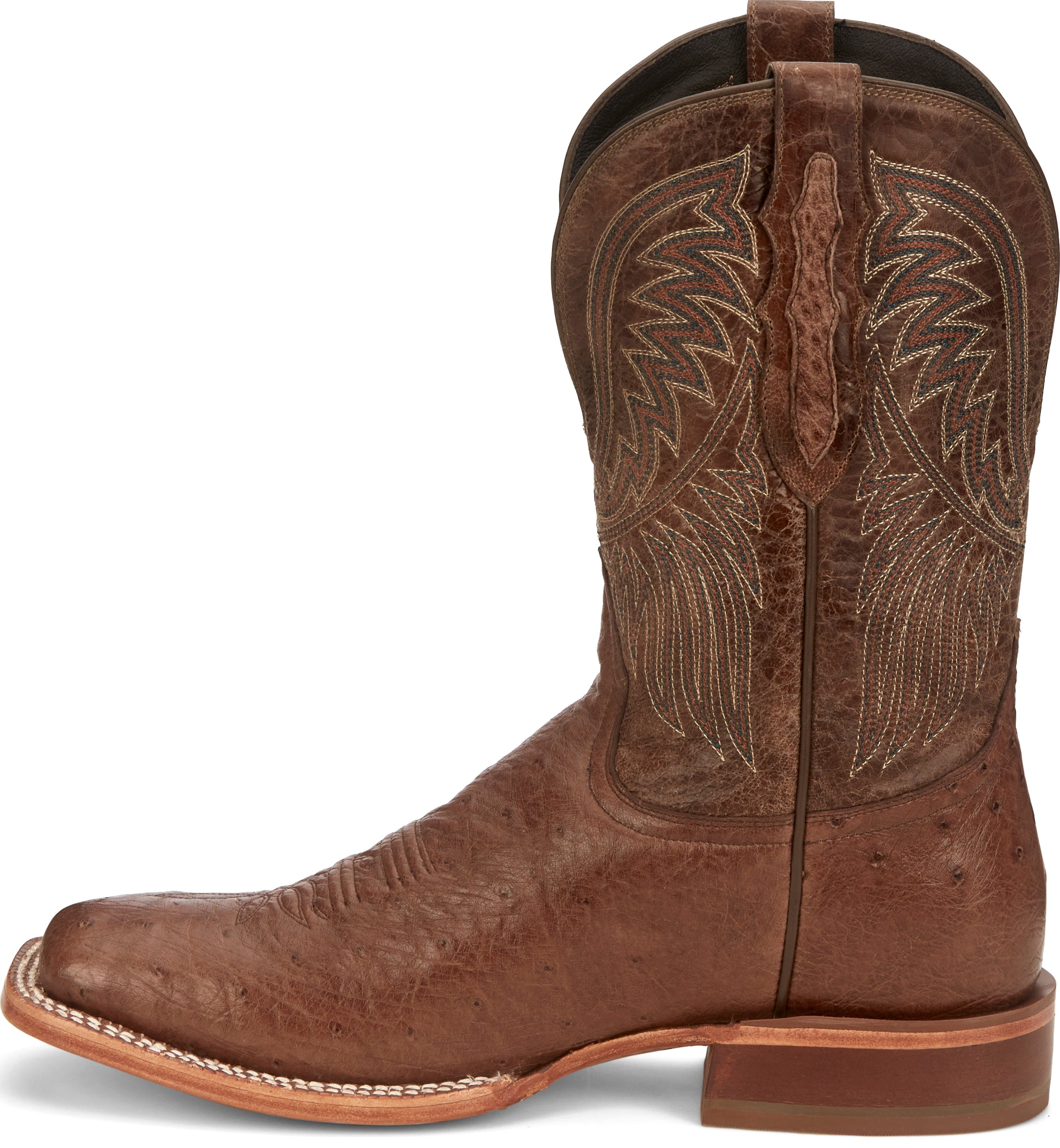 TONY LAMA Boots Tony Lama Men's Alamosa Brown Smooth Ostrich Western Boots SA6102
