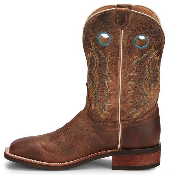 Tony Lama Men's Americana Creedance Brown Square Toe Cowboy Boots 7973