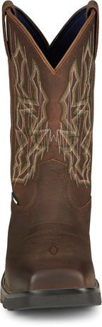 Tony Lama Boots Tony Lama Men's Anchor Hickory Brown Waterproof Composite Toe Western Work Boots TW3415