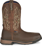 Tony Lama Boots Tony Lama Men's Anchor Hickory Brown Waterproof Composite Toe Western Work Boots TW3415