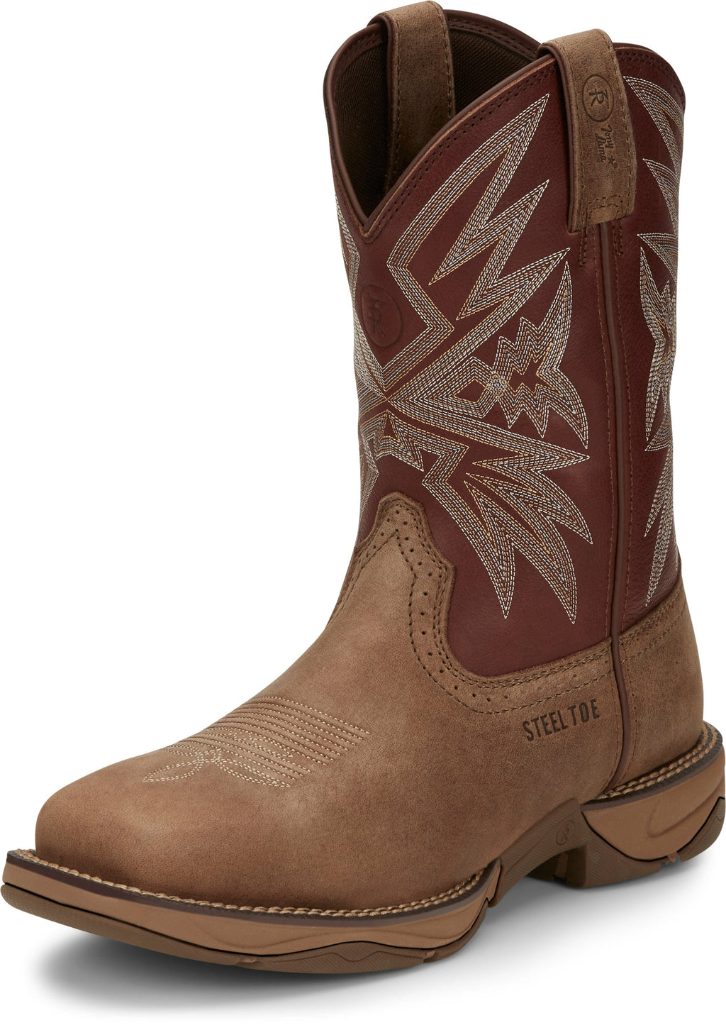 Tony Lama Boots Tony Lama Men's Bartlett Amber 11" Wide Square Steel Toe Work Boot RR3359