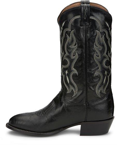 Tony Lama CT871 Black Smooth Ostrich boots- 13 Inch