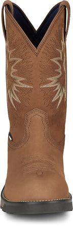 TONY LAMA Boots Tony Lama Men's Boom Saddle Brown Cowhide Composite Toe Work Boots TW3413