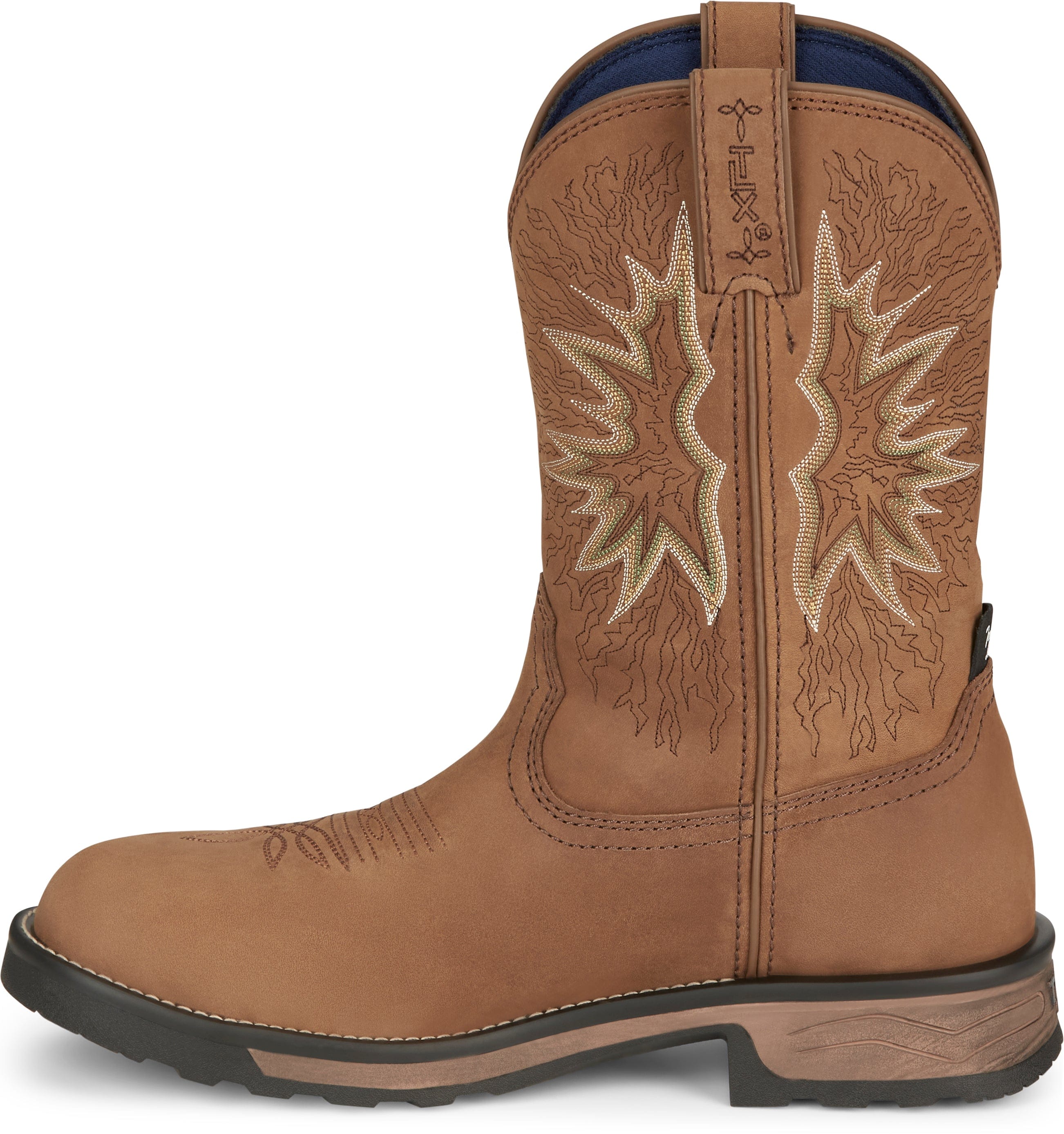 Tony Lama Men's Boom Saddle Brown Cowhide Composite Toe Work Boots