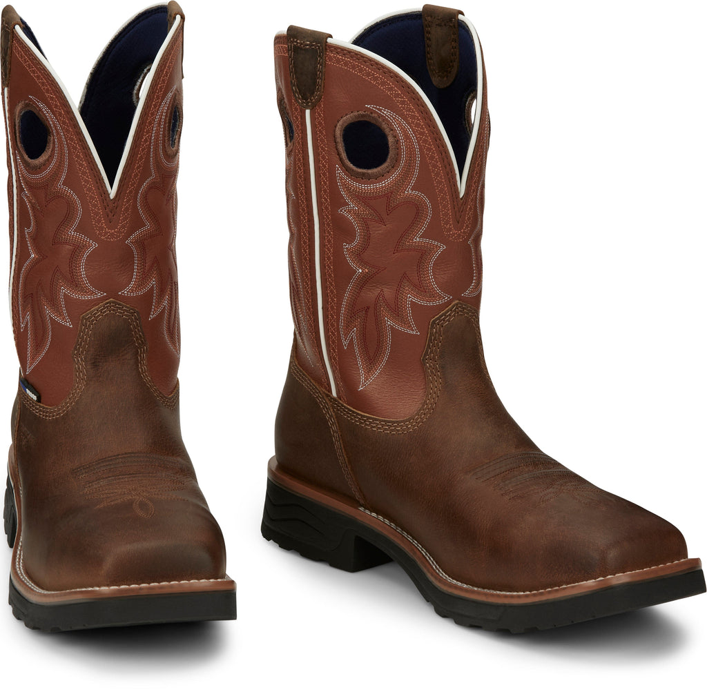 TONY LAMA Boots Tony Lama Men's Fireball TLX Tan Western Work Boots TW3300