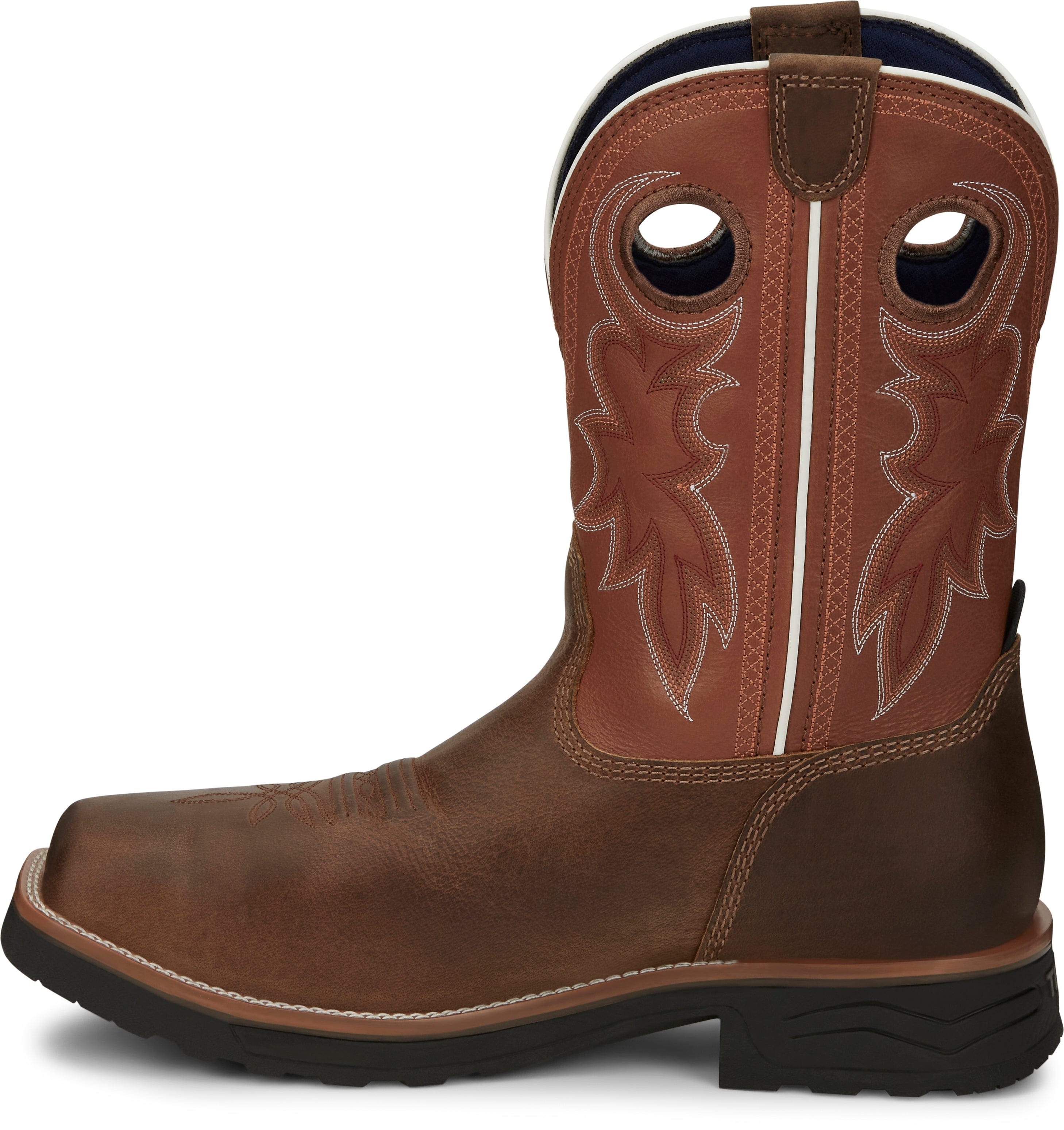Tony Lama Men's Fireball Tan Waterproof Compote Toe Work Boots