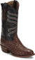 TONY LAMA Boots Tony Lama Men's Kosse Black Brown Full Quill Ostrich Western Boots CT840