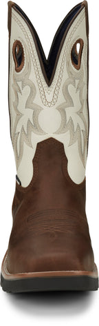 Tony Lama Boots Tony Lama Men's TLX Fireball Bark Brown Waterproof Composite Toe Western Work Boots TW3302