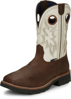 Tony Lama Boots Tony Lama Men's TLX Fireball Bark Brown Waterproof Composite Toe Western Work Boots TW3302