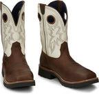 Tony Lama Boots Tony Lama Men's TLX Fireball Bark Brown Waterproof Composite Toe Western Work Boots TW3302