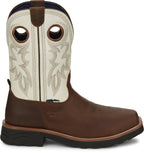 Tony Lama Boots Tony Lama Men's TLX Fireball Bark Brown Waterproof Composite Toe Western Work Boots TW3302