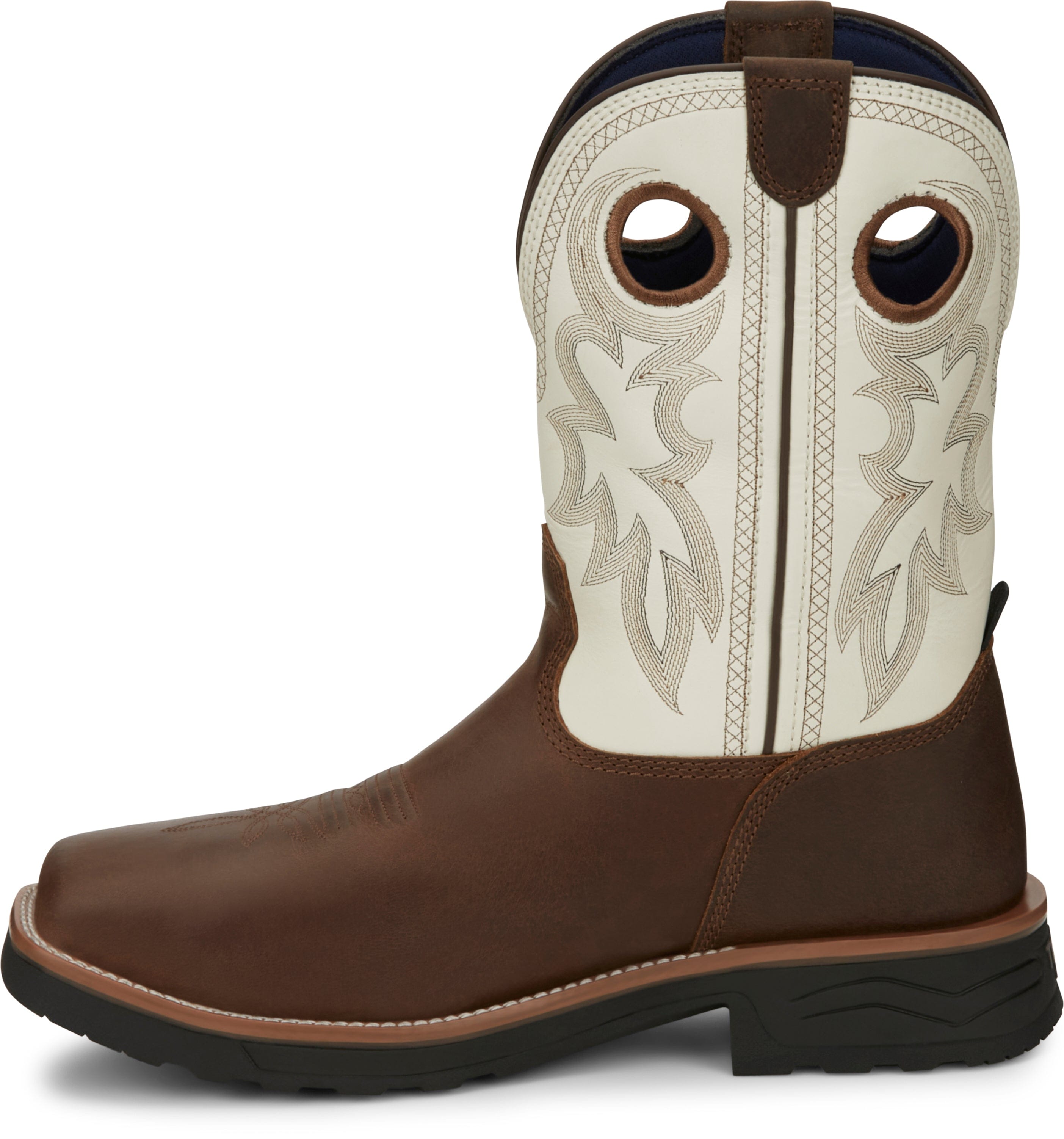 Tony Lama ウエスタンブーツ Tony Lama Men's Fireball Tan Waterproof Compote Toe Work Boots