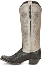 TONY LAMA Boots Tony Lama Women's Vaqueras Ines Full Quill Ostrich Mink Boot - VF3055