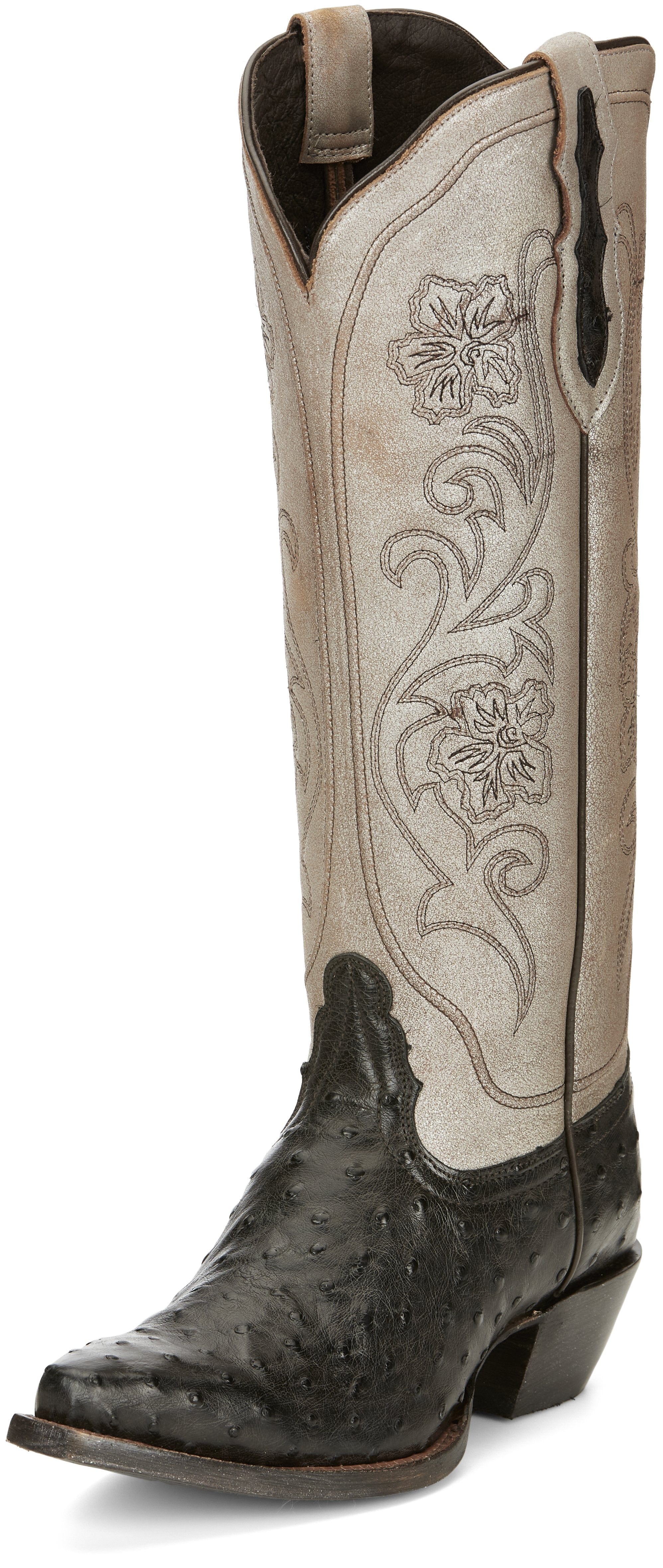 Tony Lama Women's Vaqueras Ines Full Quill Ostrich Mink Western