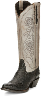 TONY LAMA Boots Tony Lama Women's Vaqueras Ines Full Quill Ostrich Mink Boot - VF3055