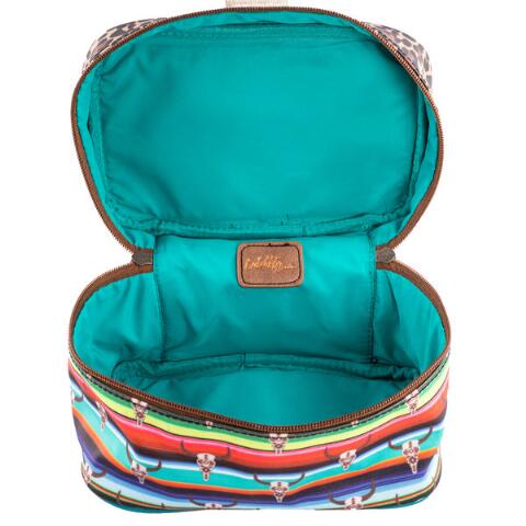 TRENDITIONS Purse Catchfly Women's Serape Steerhead & Cheetah Print Train Accessory Case 2173744