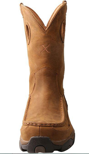 TWISTED X BOOTS Boots Twisted X Men's Distressed Saddle Tan Waterproof Hiker Boots MHKBW01
