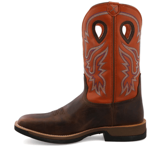 TWISTED X BOOTS Boots Twisted X Men's Tech X™ Brown and Orange Western Work Boots MXW0006