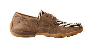 Twisted X Shoes Twisted X Women’s Boat Shoe Hair On Hide/Bomber Driving Moc - WDM0142