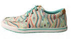 Twisted X Shoes Twisted X Women’s Hooey Loper Light Blue Multicolor Shoes - WHYC010