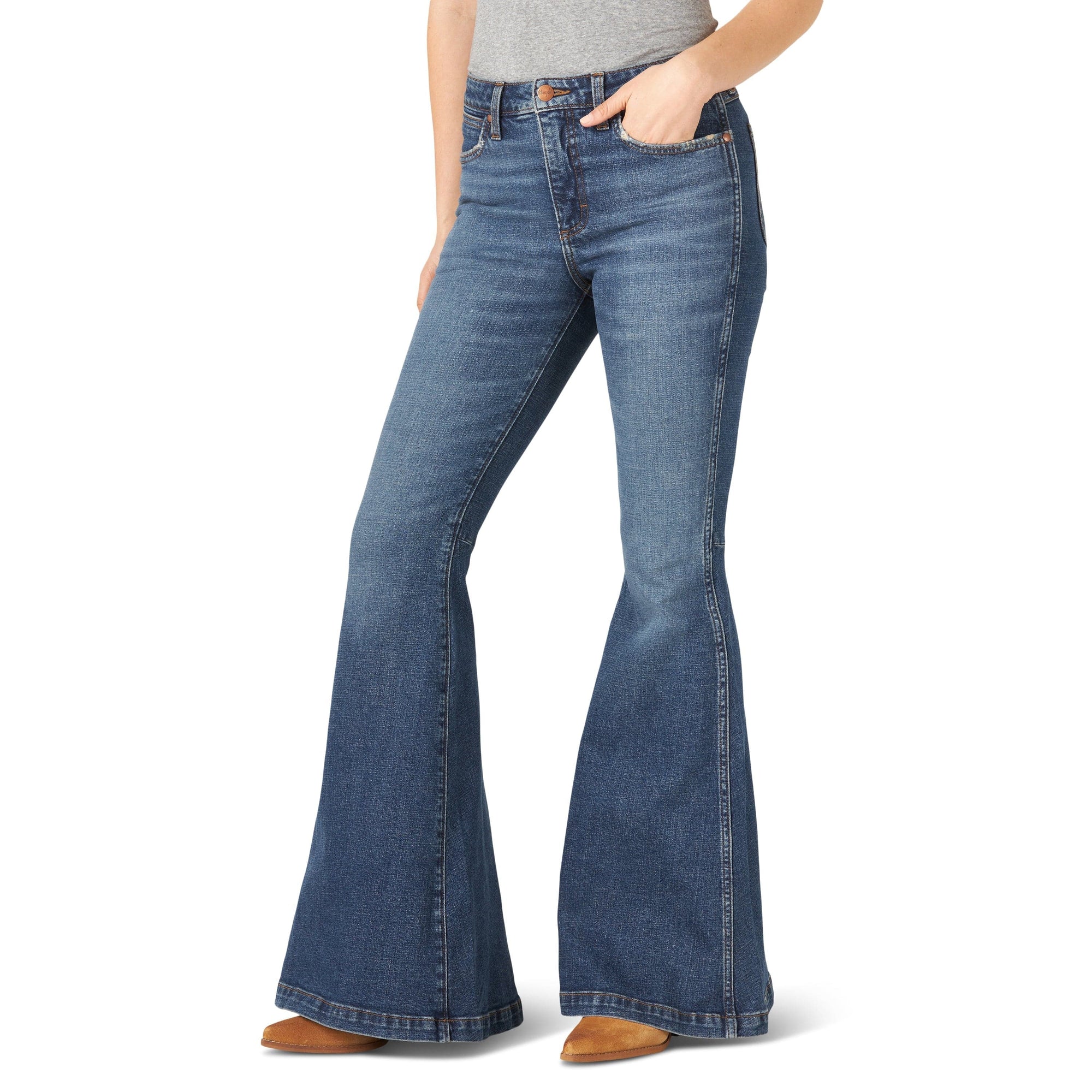 WRANGLER JEANS Jeans Wrangler Women's Retro Green Flare Leg Jean 11MPFKP