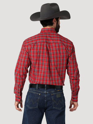Wrangler Men's George Strait Plaid Button Down Long Sleeve Shirt 11231 -  Russell's Western Wear, Inc.