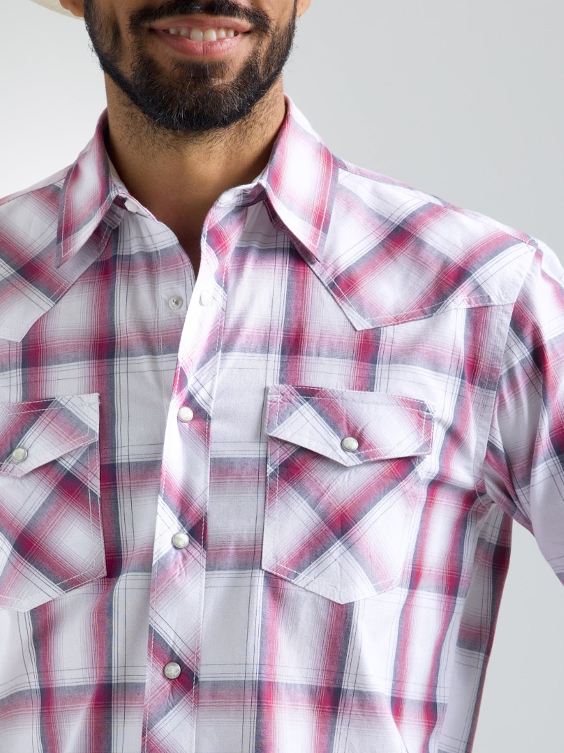 Mens pink wrangler shirt Clearance