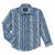 WRANGLER JEANS Shirts Wrangler Boys Checotah Bay Blue Long Sleeve Western Snap Shirt 112316670