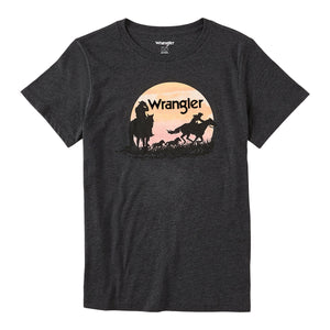 WRANGLER JEANS Shirts Women's Wrangler Retro Cowgirl Silhouette Graphic Tee 112318877