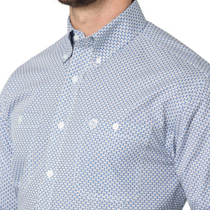 WRANGLER JEANS Shirts Wrangler Men's George Strait Blue Moon Button Down Long Sleeve Shirt 112314984