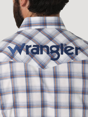WRANGLER JEANS Shirts Wrangler Men's Logo Long Sleeve Western Plaid Shirt 112317123