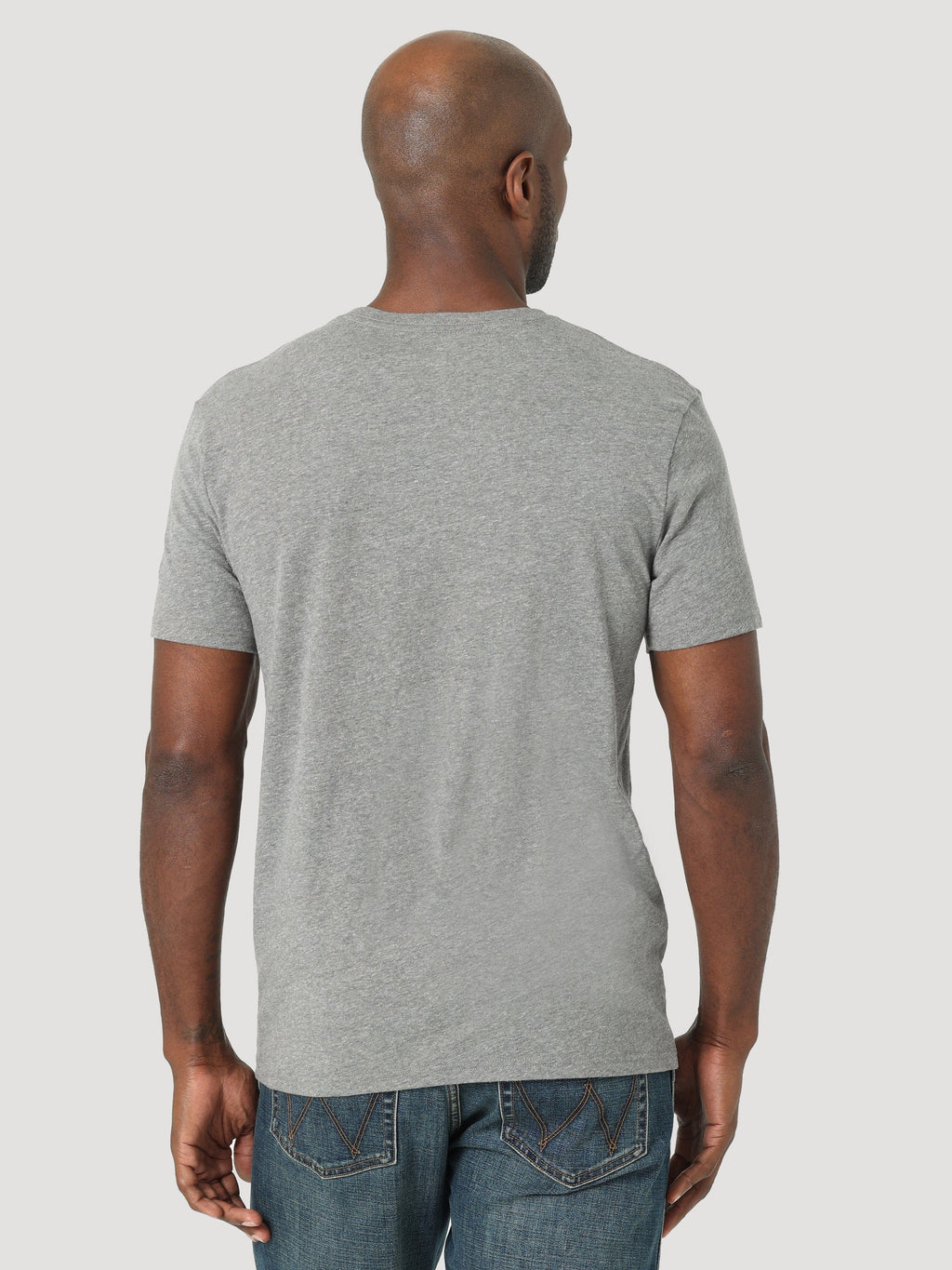 WRANGLER JEANS Shirts Wrangler Men's USA Flag Graphite Heather Short Sleeve T-Shirt 112318439