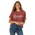 WRANGLER JEANS Shirts Wrangler Women's Retro Rope Logo Burgundy Graphic Crop Tee 112318869