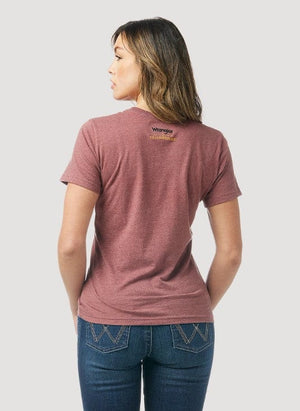 WRANGLER JEANS Shirts Wrangler Women's Yellowstone "We Don't Choose" Burgundy Heather Tee 112323596