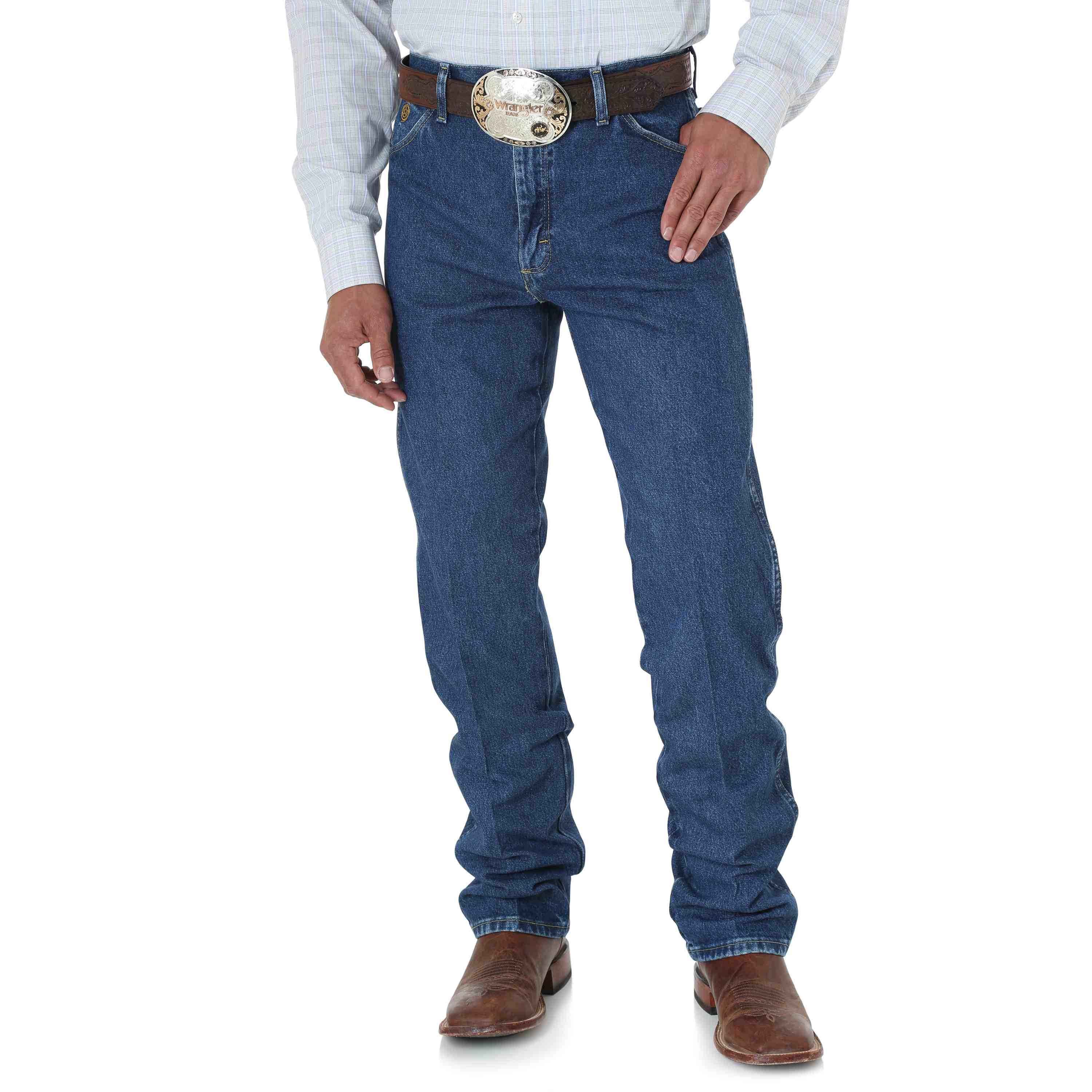 Wrangler Men's George Strait Heavyweight Stone Denim Cowboy Cut Origin -  Russell's Western Wear, Inc.