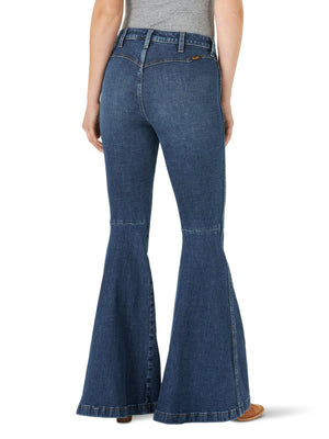 Wrangler Jeans Wrangler Women's Retro Medium Wash High Rise Flare Jeans - 11MPFJW