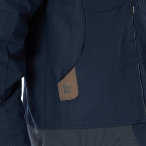 WRANGLER Outerwear Wrangler Men's RIGGS Workwear Navy Tough Layers Insulated Canvas Jacket 3W193NV