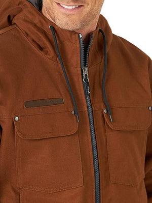 WRANGLER Outerwear Wrangler Men's RIGGS Workwear Toffee Tough Layers Insulated Canvas Work Jacket 3W193BN