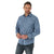 Wrangler Shirts BLUE / S Wrangler Men's Wrinkle Resist Long Sleeve Western Snap Plaid Shirt