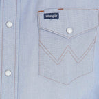 Wrangler Shirts Wrangler Men's Cowboy Cut Chambray Western Work Shirt 70130MW