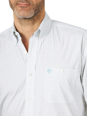 WRANGLER Shirts Wrangler Men's George Strait Sea Geo Print Long Sleeve Shirt MGSQ964